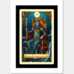 The Emperor Card From the Light Mermaid Tarot Deck. Posters and Art